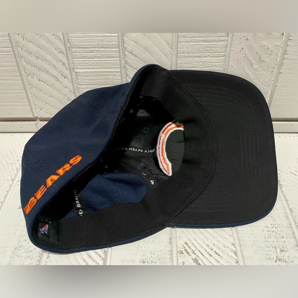 NFL Team Apparel Chicago Bears Logo ‘47 Brand Navy Closer Stretch Fit Hat Cap OS - Picture 6 of 9